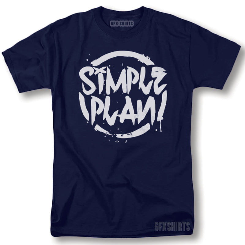 Simple Plan Shirt Rock Concert Tour Vintage Graphic Design T-Shirt