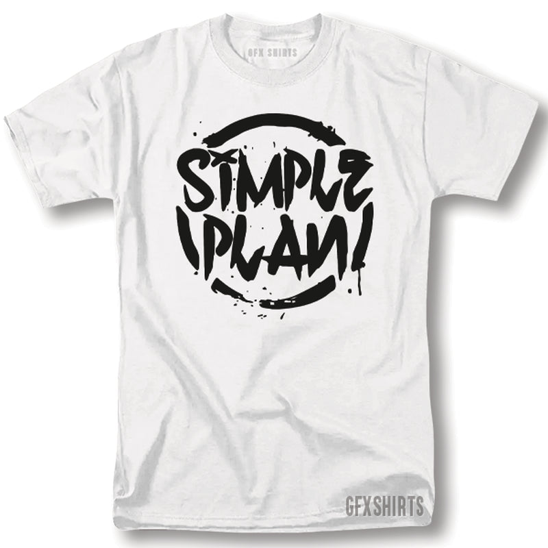 Simple Plan Shirt Rock Concert Tour Vintage Graphic Design T-Shirt