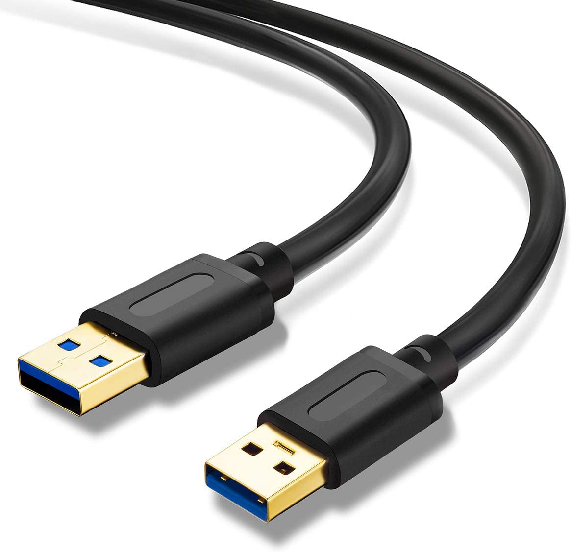 High-Speed 3Ft USB 3.0 Male to Male Cable with Gold-Plated Connectors - Perfect for Hard Drives, DVD Players, and Laptop Coolers