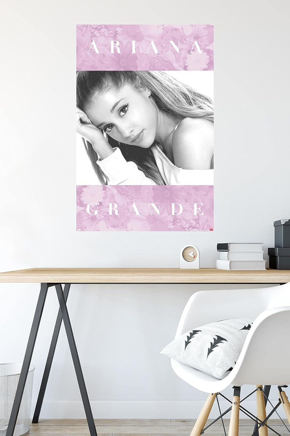 Ariana Grande - Floral Wall Poster, 22.375" X 34", Poster & Clip Bundle