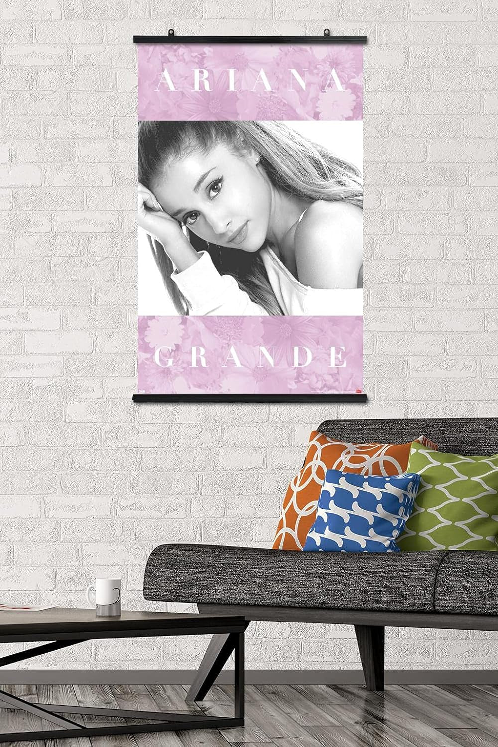Ariana Grande - Floral Wall Poster, 22.375" X 34", Poster & Clip Bundle