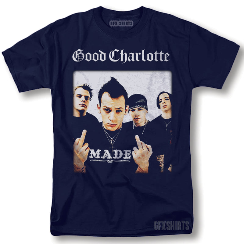 Good Charlotte Shirt Rock Concert Tour Vintage Graphic Design T-Shirt
