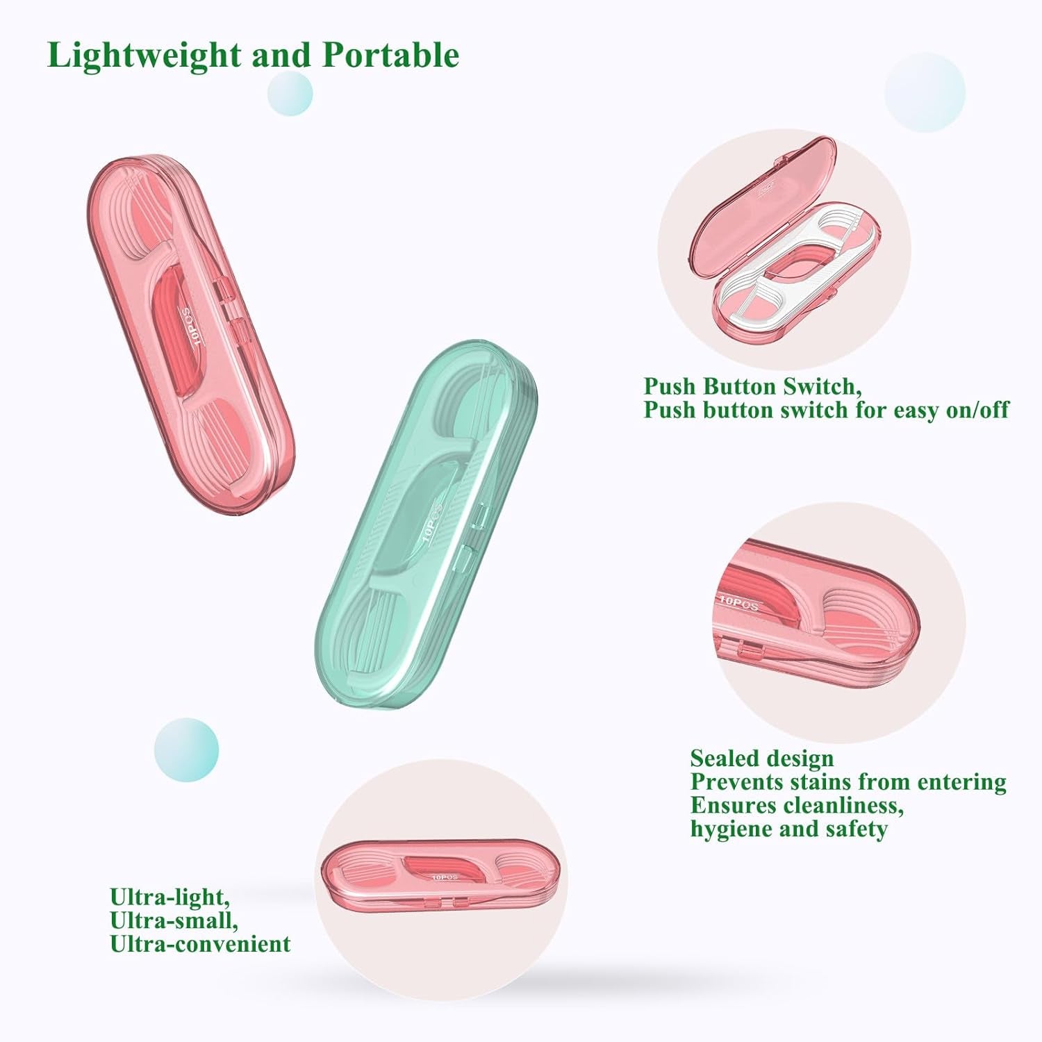 Dental Floss Picks of 320 Count Triple Clean Toothpicks Sticks,Work Smooth Perefct for Tight Teeth,Especially for Sweet Tooth,Helps Fight Dental Caries,Gum Health(3 Pack)